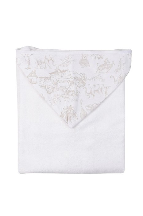 Toalha com Capuz e Fralda Toile d Cinza