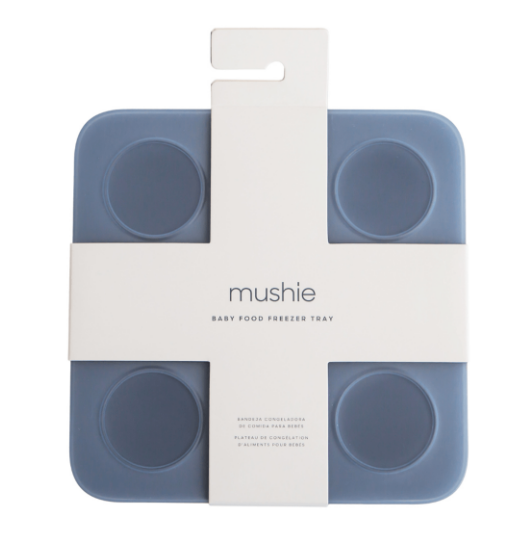 Forminha De Silicone Azul Mushie