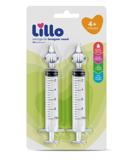 Kit com 2 Seringa de Lavagem Nasal - Lillo