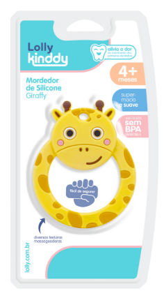 Mordedor Lolly Kinddy De Silicone Giraffy