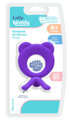 Mordedor de Silicone Koally Roxo - Lolly
