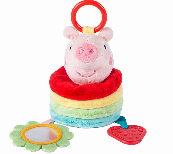 Estica e Treme Com Mordedor - Peppa Pig - Colorido