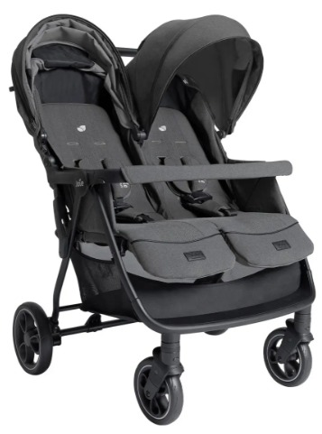 Carrinho de Bebê Para Gêmeos Estrella Cumbo Ebony - Joie