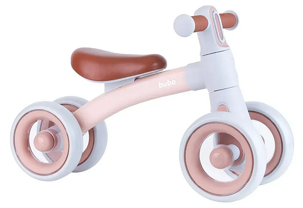 Bicicleta De Equilibrio Com Luz Rosa Buba