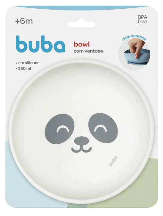 Bowl Em Silicone Gumy com Ventosa Off White - Buba