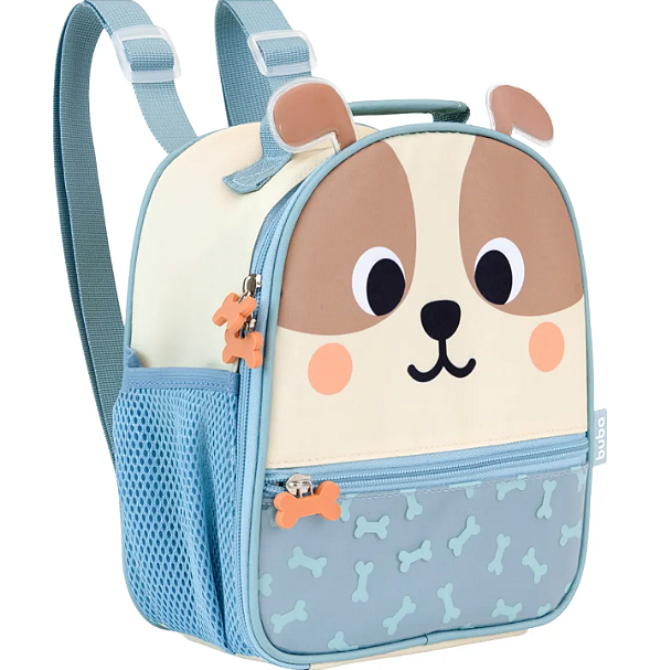 Lancheira Bolsa Térmica Cachorro Buba Zoo Azul
