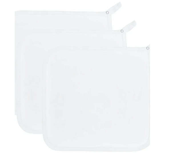 Kit 3 Babitas Bamboo Branco - Laço Bebe