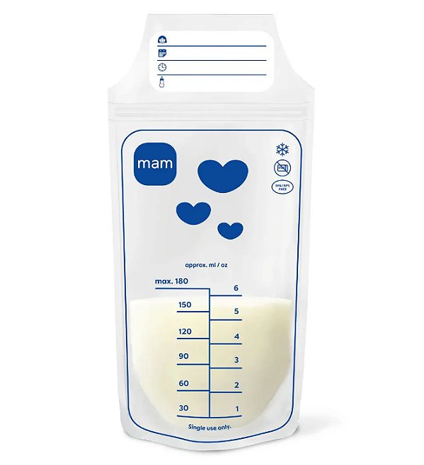 Sacos de armazenamendo para leite materno Mam 25unid
