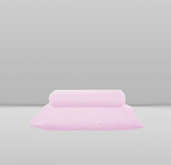 Jogo de Berço Laço Bebê Marshmallow Rosa