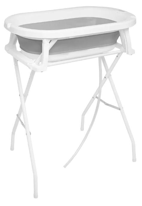 Banheira Acquarella Infanti Com Suporte Cinza - Infanti