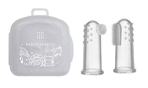 Kit Com Duas Dedeiras Em Silicone Com Caixa Mnmrc01 Incolor