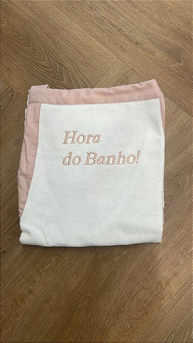 Avental para Banho - ´´Hora do Banho`` Rosa