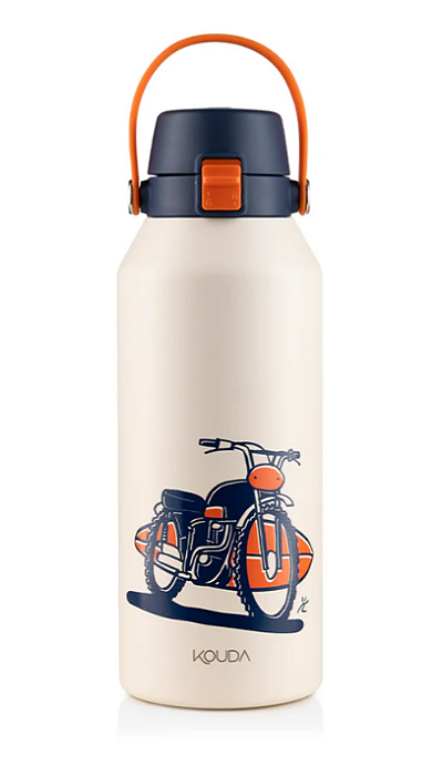 Garrafa Térmica Kouda Vega - 1 Litro - Sand Roads - R Casado - Off White
