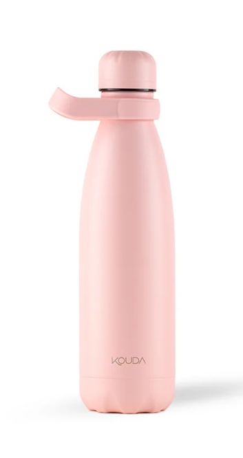 Garrafa Térmica Kouda Grey - 500ml - Rosa Claro