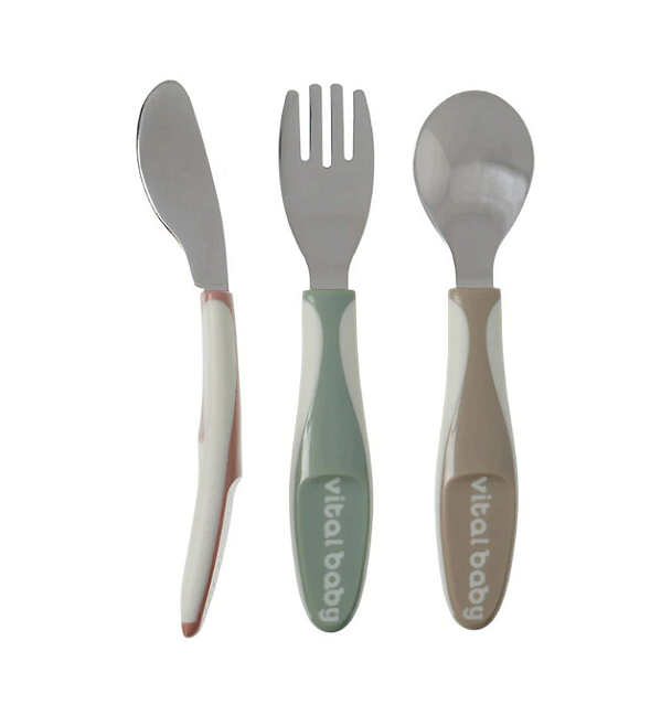 Talheres Ponta Inox 3 un Vital Baby