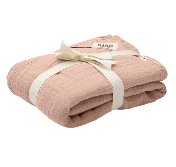 Manta Algodão Rosa Bebê Bibs