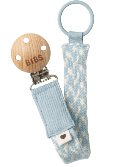Prendedor de Chupeta Azul Claro Bibs