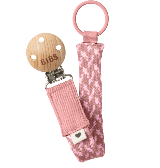 Prendedor de Chupeta Rosa Bebê Bibs