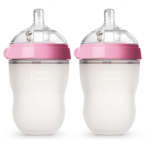 Kit Mamadeira Comotomo 2 Peças Rosa 250ML