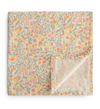 Manta Algodão Floral Mushie