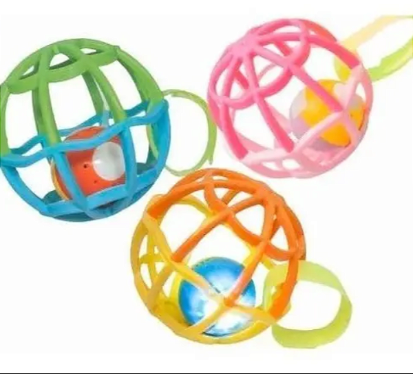 Baby Ball Rosa Com Luz E Som 5848 - Buba