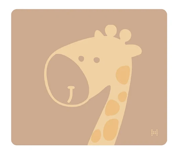 JOGO AMERICANO EM SILICONE GIRAFA LOLA - AMARELO MANTEIGA