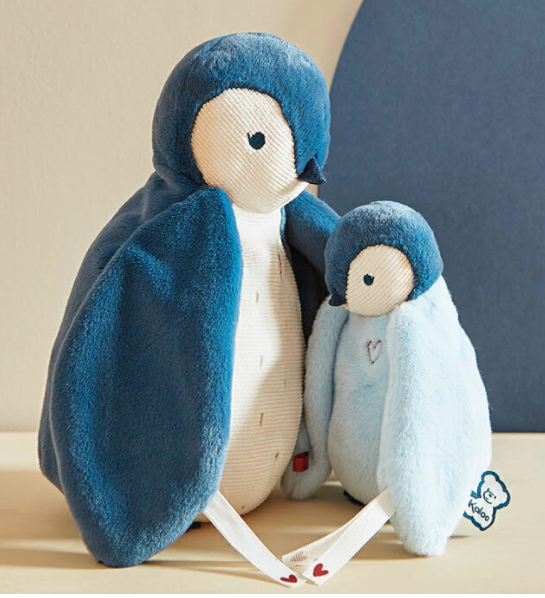 Pinguim de Pelúcia Mãe e Filho Azul - Kaloo