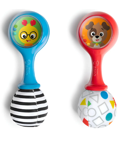 Kit 2 Chocalhos Shake & Groove - Baby Einstein, Centopeia e Cachorrinho