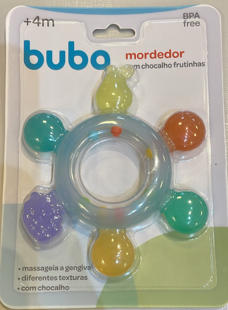 MORDEDOR COM CHOCALHO FRUTINHAS - BUBA