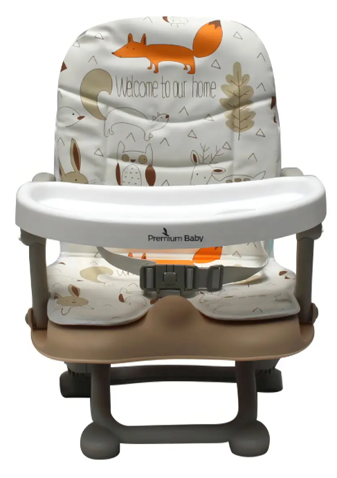 Cadeira De Alimentação Portátil Cloud Bege Fox Premium Baby