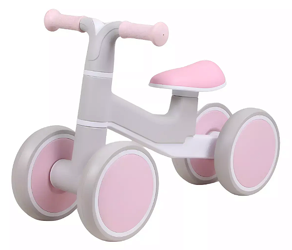 BICICLETA EQUILIBRIO E-LITE RIDER CINZA/PINK