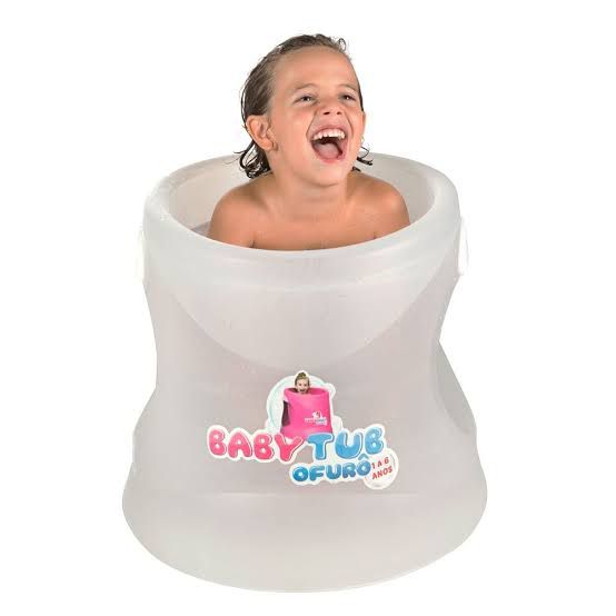 Ofuro Infantil 1 a 6 Anos Transparente - Baby Tub