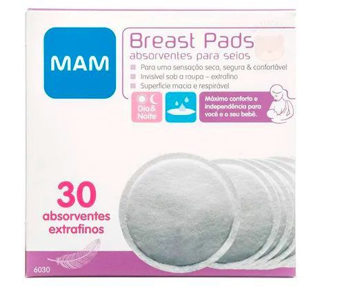 Absorvente de Seios Descartáveis (30 uni) - MAM