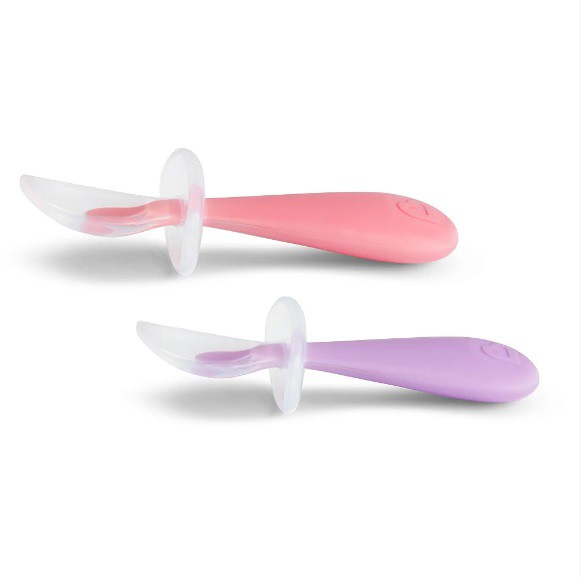 Conjunto de Colheres de Silicone Rosa e Roxo - Munchkin