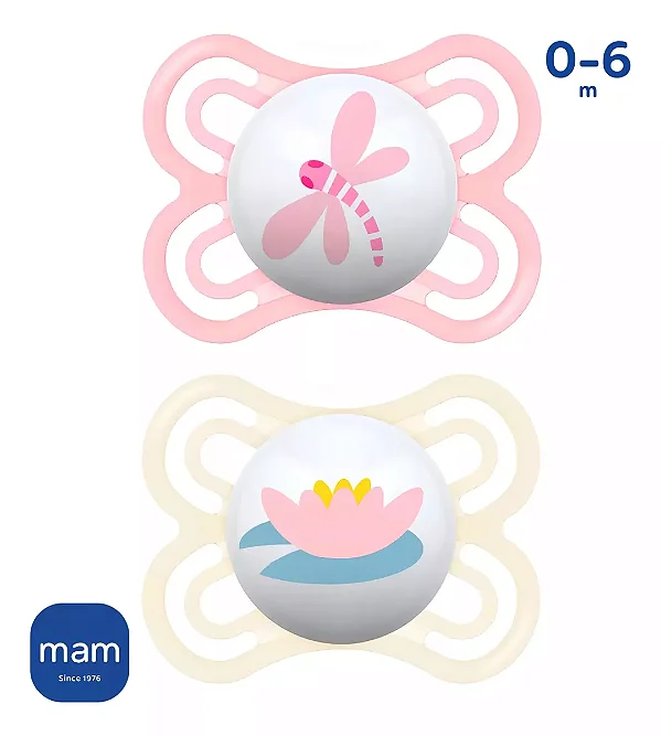Chupeta MAM Perfect Dupla (0-6 Meses) Menina