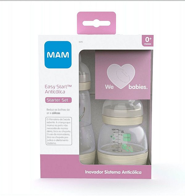 Mamadeira Easy Start 130ml + 260ml Neutra - MAM