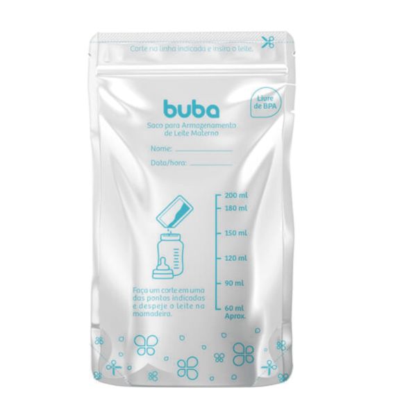 Saco Para Armazenar Leite Materno (25 uni) - Buba