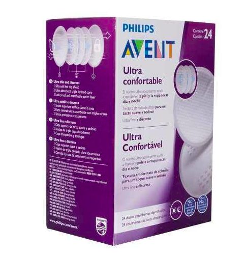 Absorvente de Seios Descartáveis (24 uni) SCF254/24 - Avent