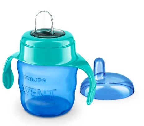 Copo Classic Spout Cup Azul com Bico de Silicone 200 ml SCF551/05 - Avent