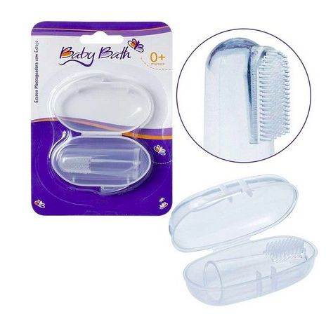 Escova Massageadora Com Estojo - Baby Bath