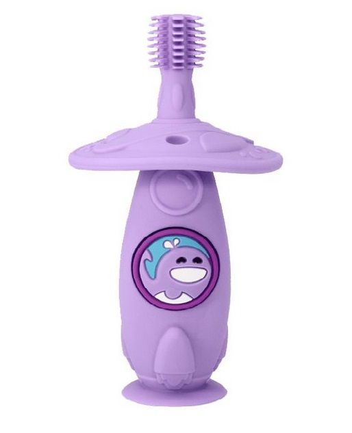 Escova Massageadora 360 Baleia Lilas - Marcus & Marcus