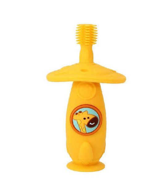 Escova Massageadora 360 Girafa Amarelo - Marcus & Marcus