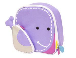 Lancheira Mochila Baleia Lilás - Marcus & Marcus