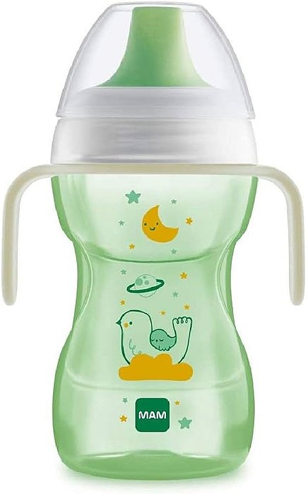 Copo MAM Fun to Drink Night 270ml Verde