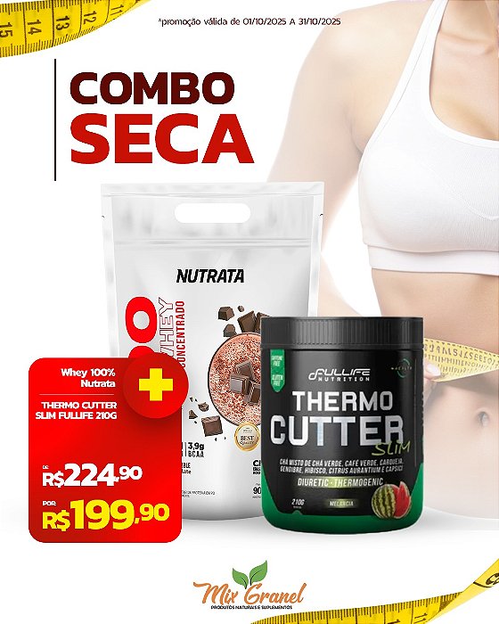 Combo Seca (Whey Nutrata 900g + Termogênico Thermo Cutter Fullife)