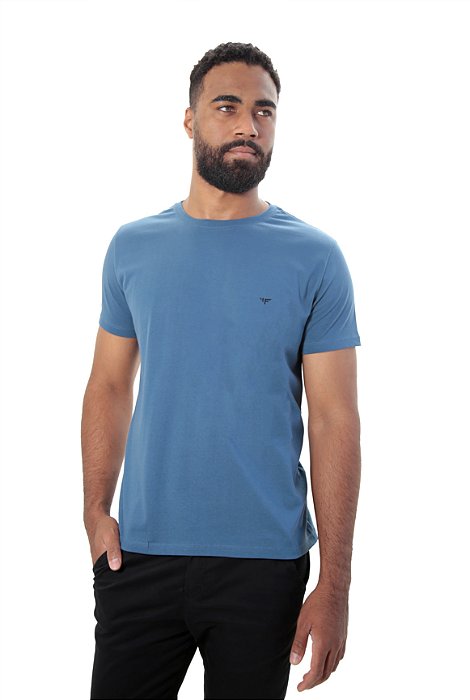 Camiseta minimalista fahalo Azul profundo