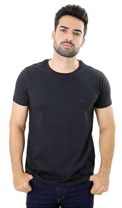 Camiseta minimalista fahalo Preta