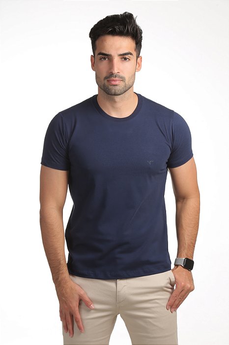 Camiseta minimalista fahalo Marinho