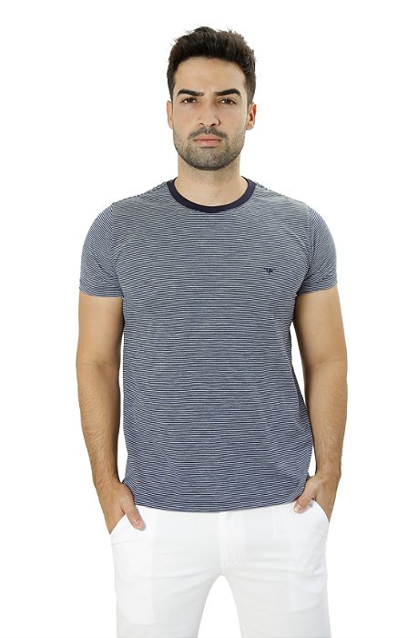 Camiseta listrada fahalo  Marinho