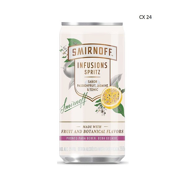 Smirnoff Infusions Spritz  Passionfruit, Jasmine & Tonic 269ml x24